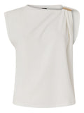 Top senza maniche con dettaglio metallico