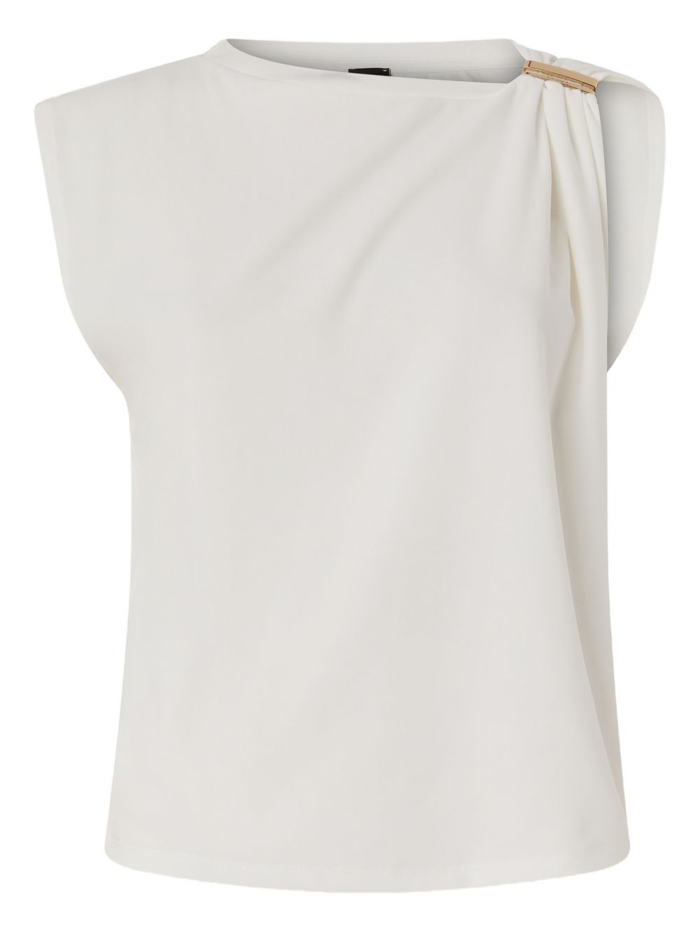Top senza maniche con dettaglio metallico 106478A35D Z05 PINKO 