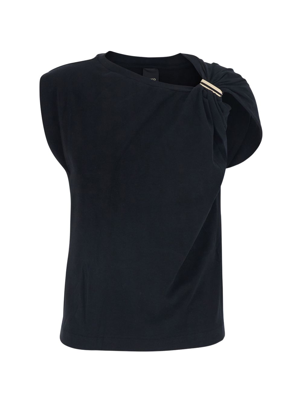 Top senza maniche con dettaglio dorato 106478A35D Z99 PINKO 