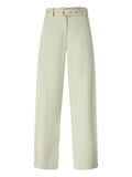 Pantaloni in viscosa a gamba dritta con cintura