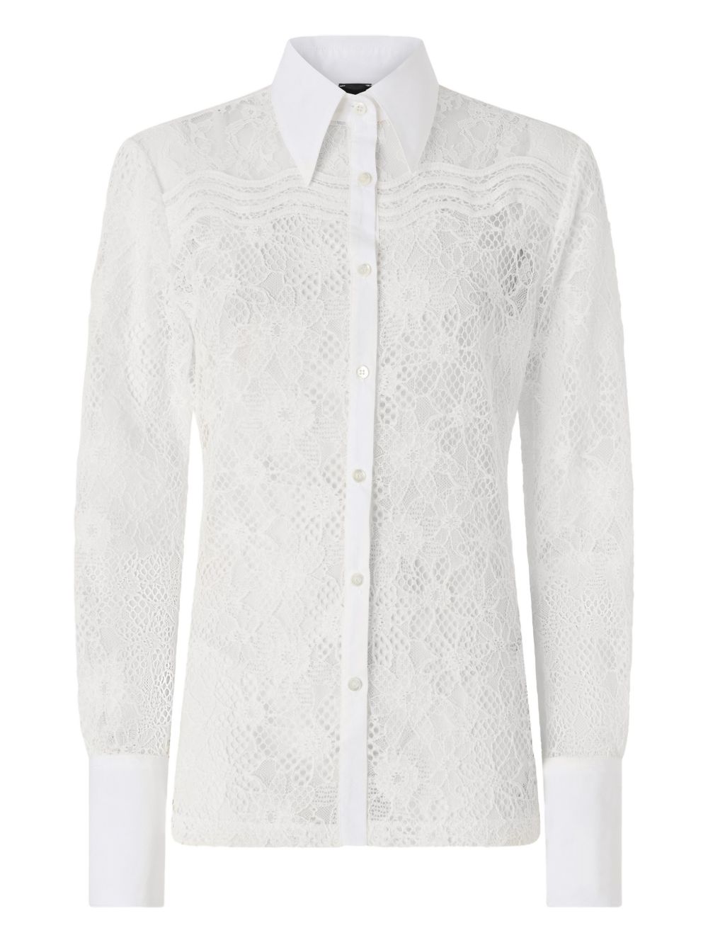 Camicia in pizzo con colletto 106600A381 Z05 PINKO 