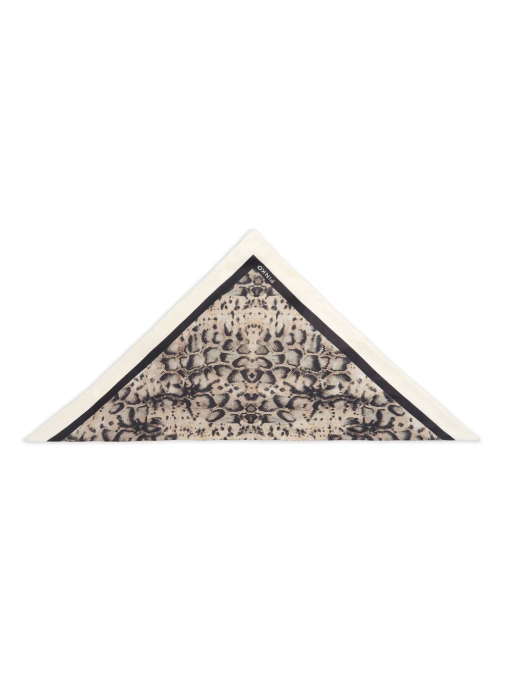 Bandana triangolare stampa pitone 106655A38H CZ5 PINKO 