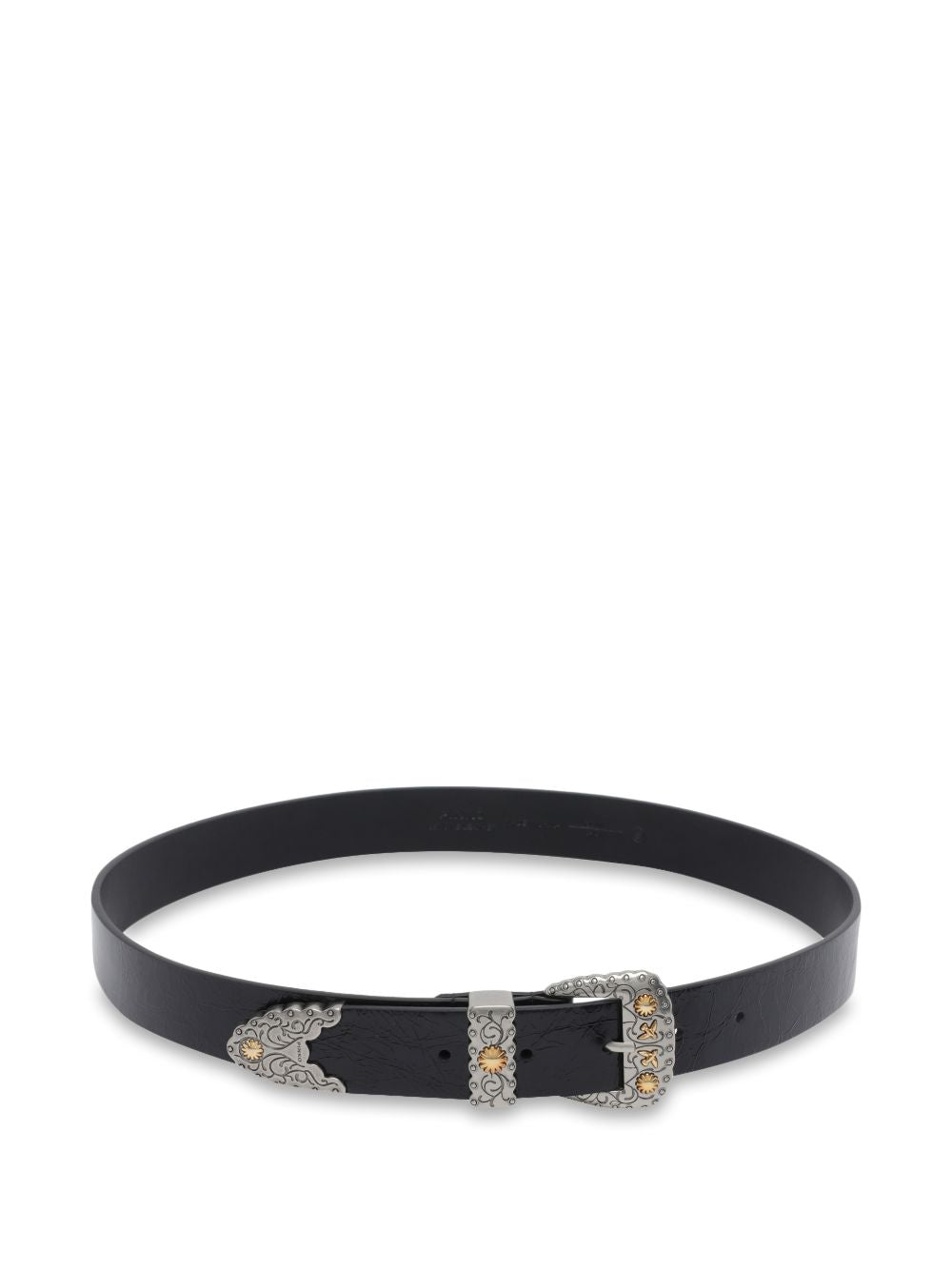 Cintura in pelle con fibbia decorativa 106692A315 Z99O PINKO 
