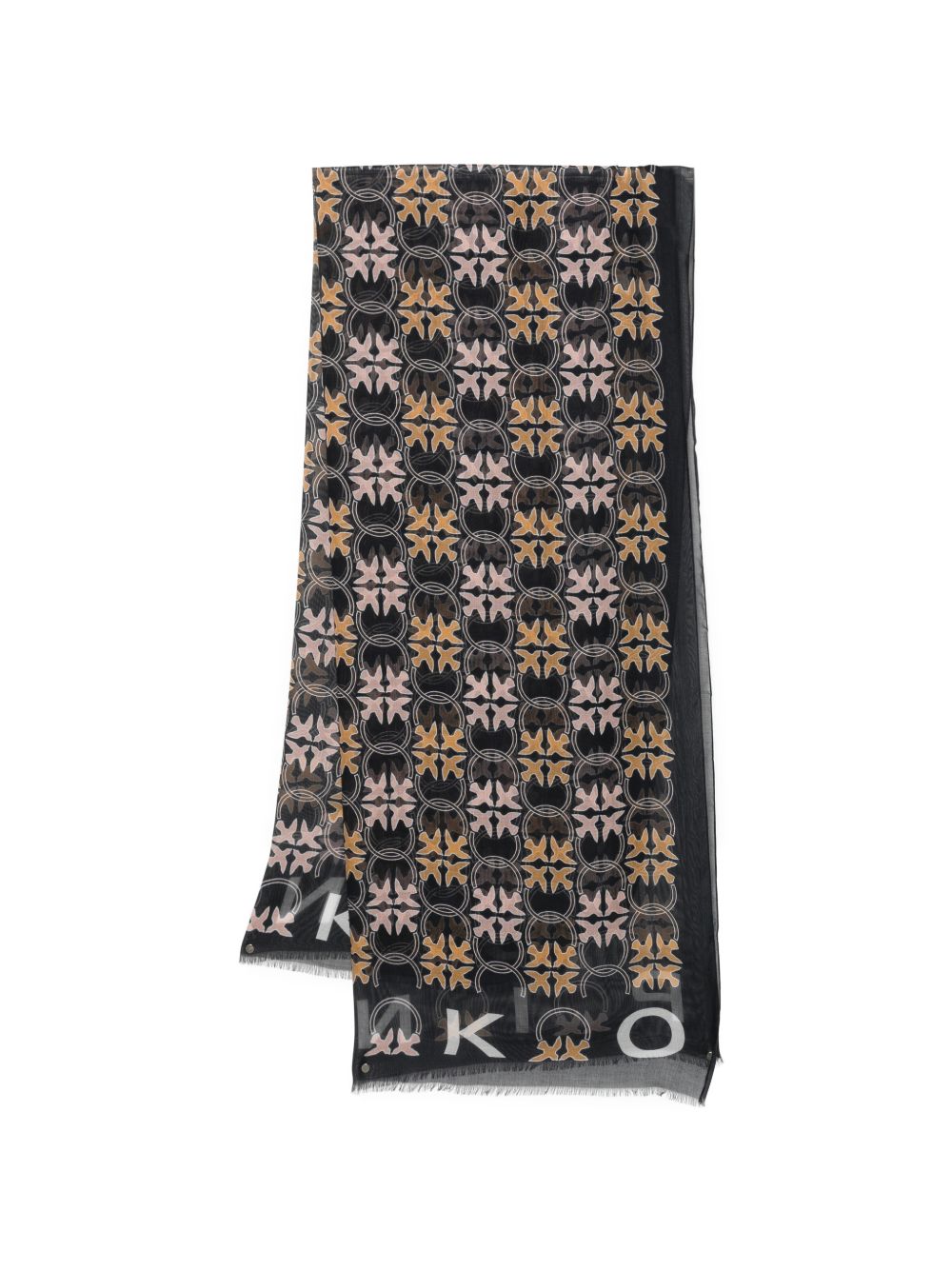 Foulard in modal con frange 106734A39P AZ5 PINKO 