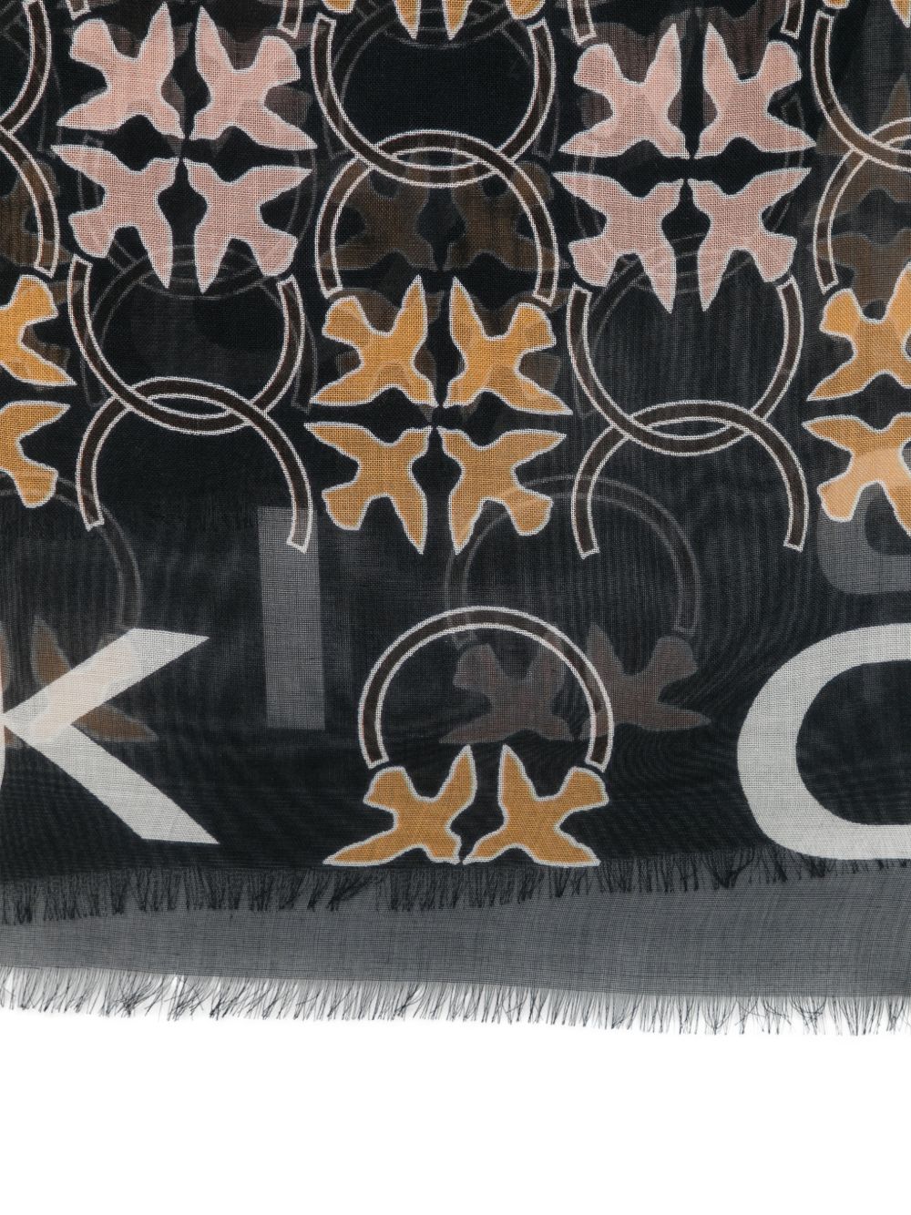 Foulard in modal con frange 106734A39P AZ5 PINKO 