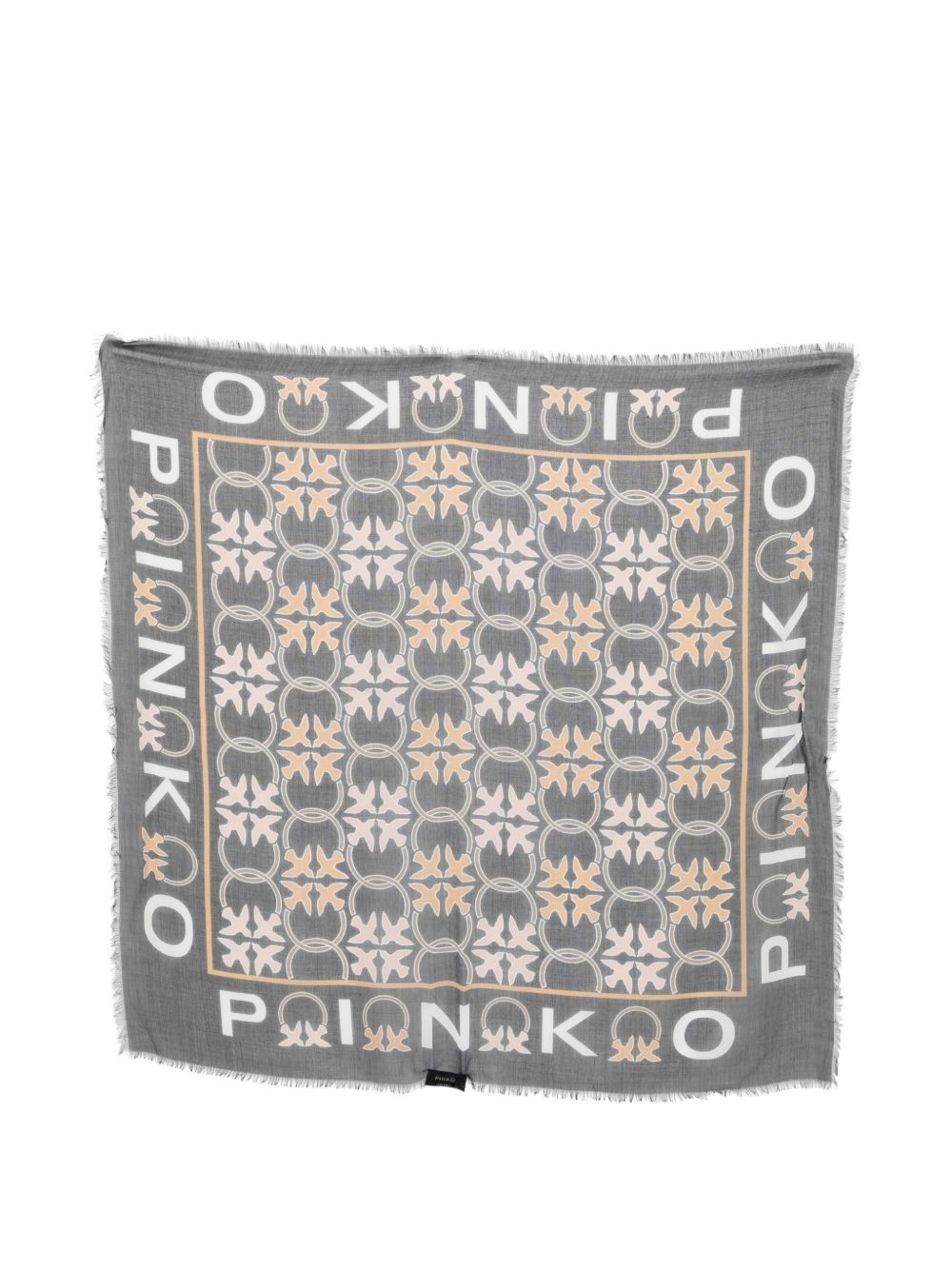 Foulard quadrato in modal con stampa grafica 106735A39P AZ5 PINKO 