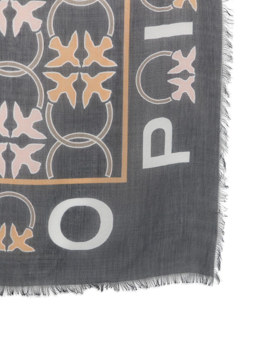 Foulard quadrato in modal con stampa grafica 106735A39P AZ5 PINKO 