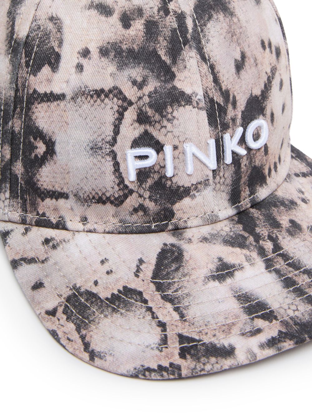Cappellino in cotone con stampa pitone 106750A38N CZ5 PINKO 