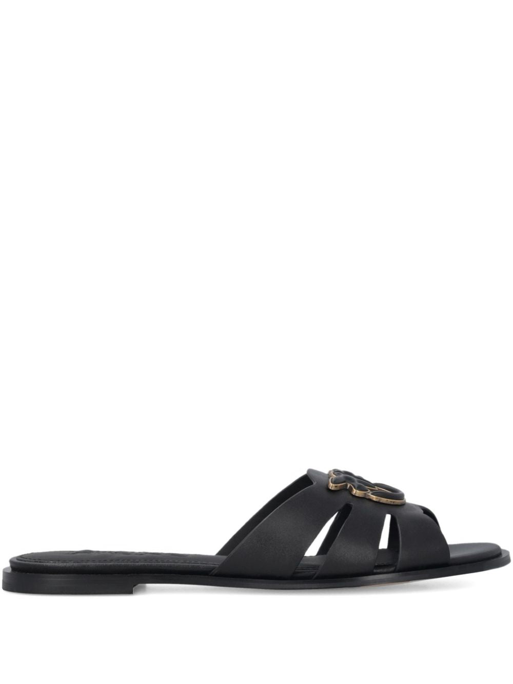 Sandali flat con fibbia dorata SD0463P001 Z99 PINKO 
