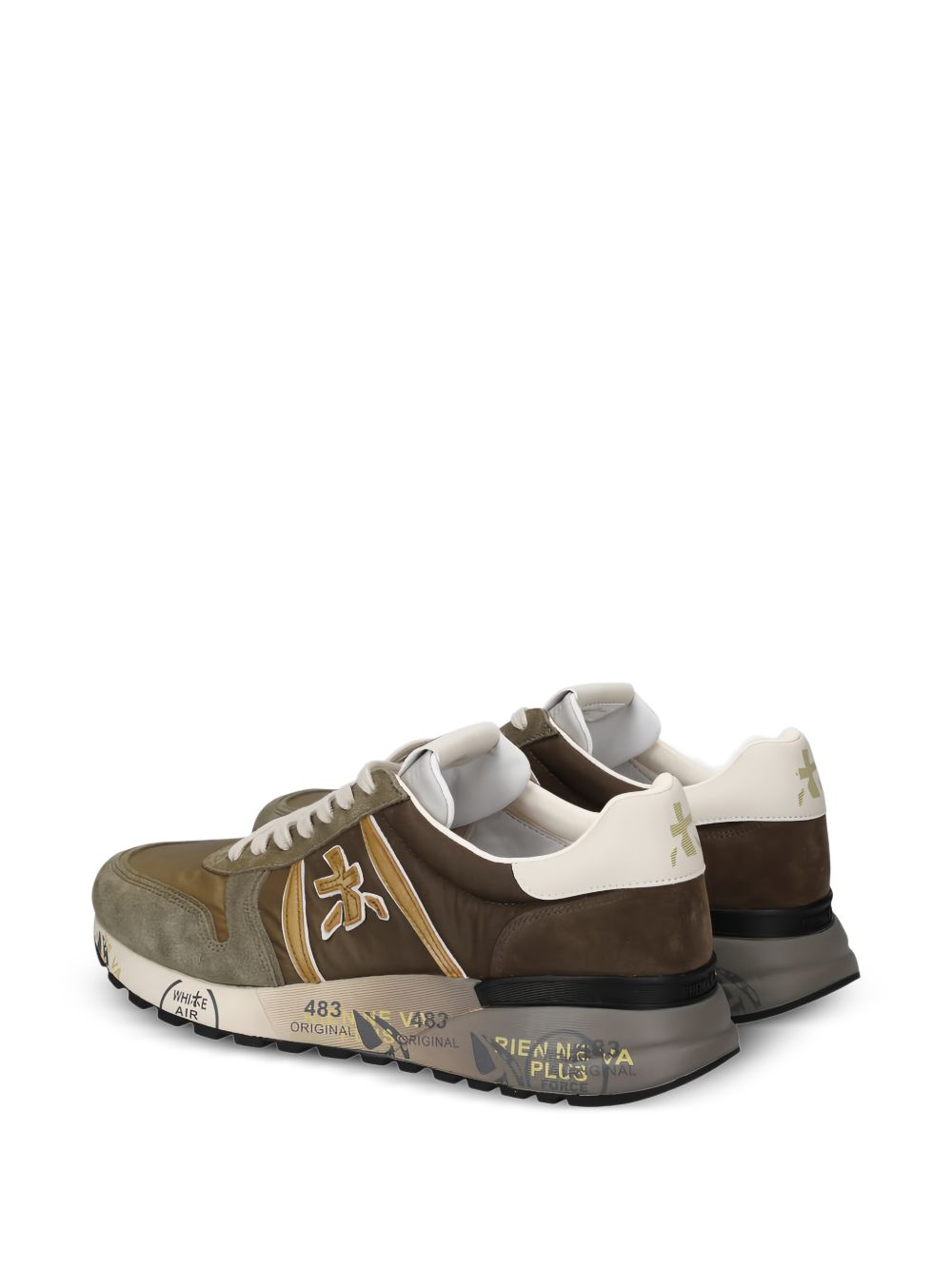 Sneakers in pelle e camoscio con suola chunky LANDER 8009 PREMIATA 