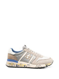 Sneakers low-top in pelle e tessuto con logo