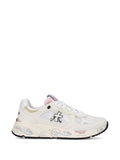 Sneakers basse con logo e suola stampata