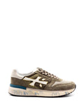 Sneakers in pelle e camoscio con pannelli