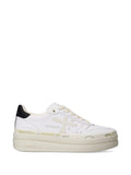 Sneakers in pelle con suola platform