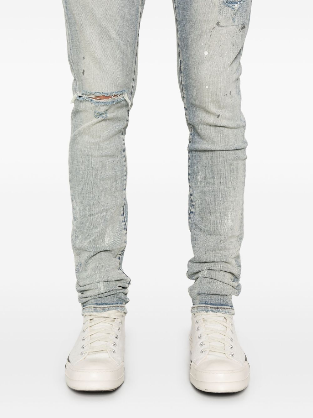 Jeans slim fit con strappi P001LIA LIGHTINDIGO PURPLE BRAND 