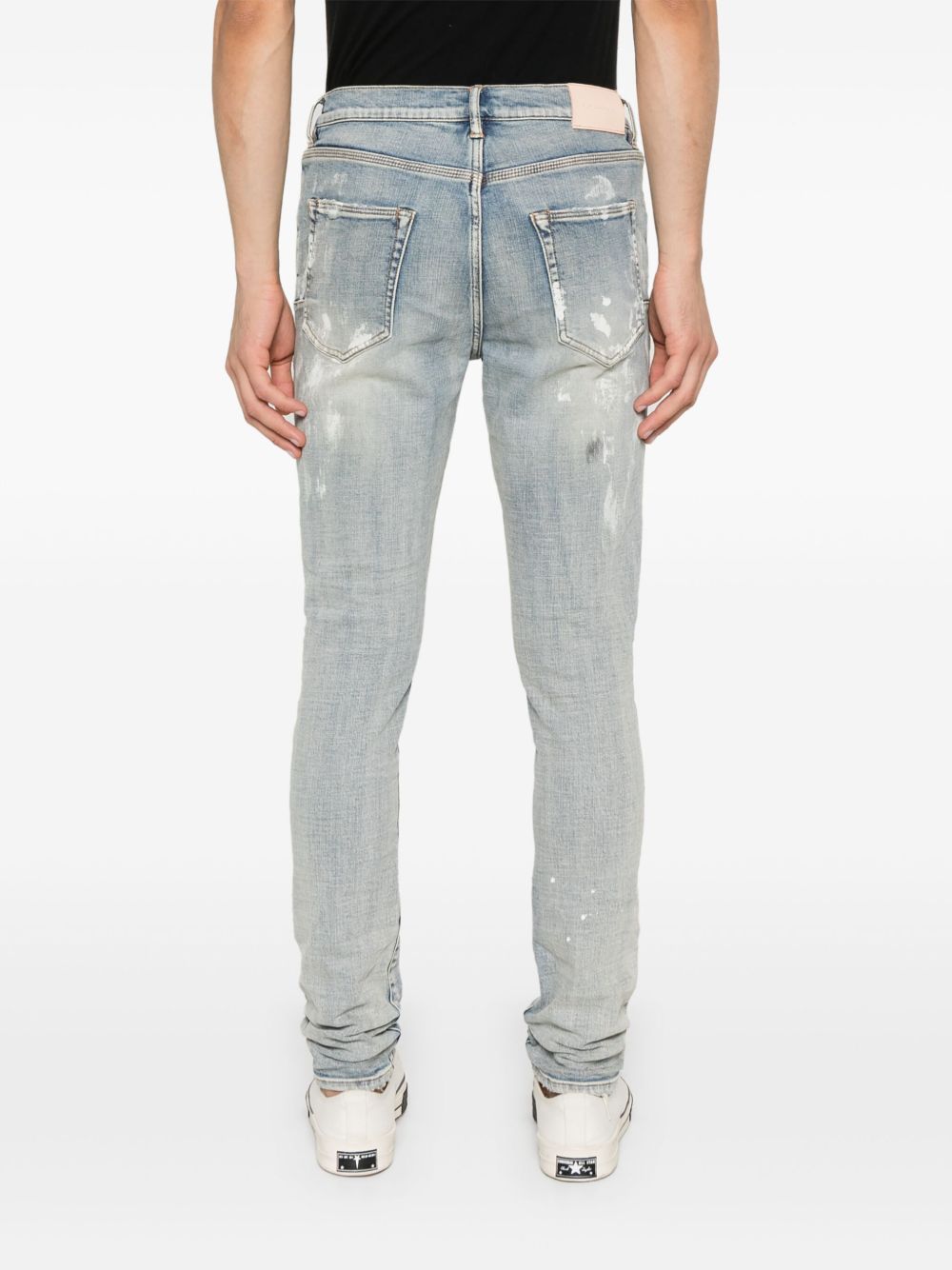 Jeans slim fit con strappi P001LIA LIGHTINDIGO PURPLE BRAND 