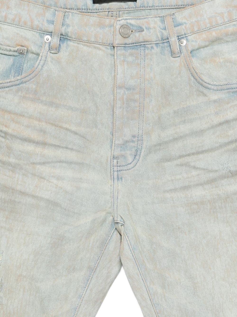 Jeans con strappi e lavaggio delavé P001SKFM126 TAN PURPLE BRAND 