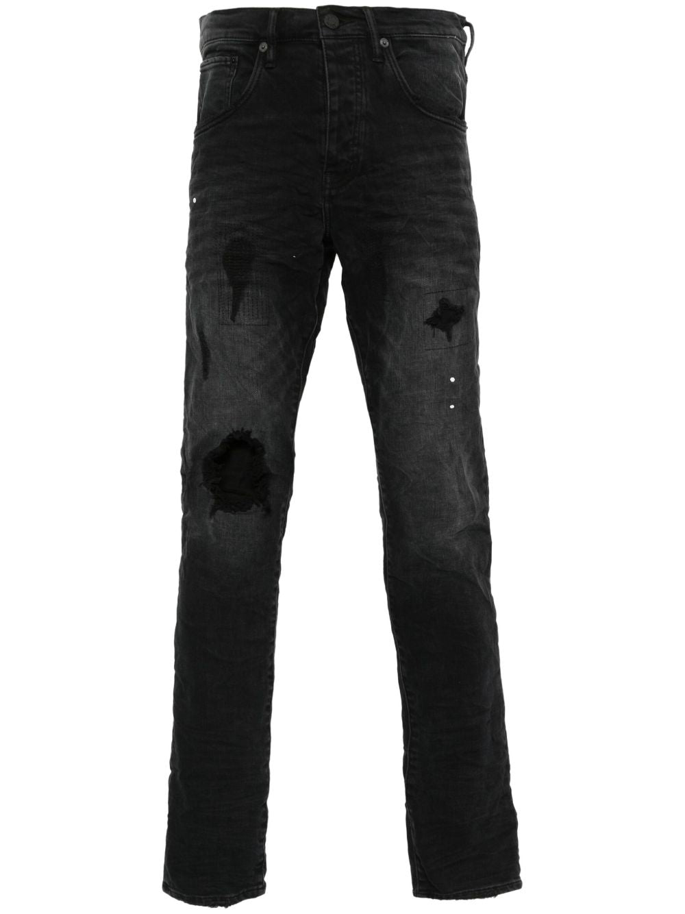 Jeans skinny in cotone elasticizzato destroyed P002BLR BLACKREPAIR PURPLE BRAND 