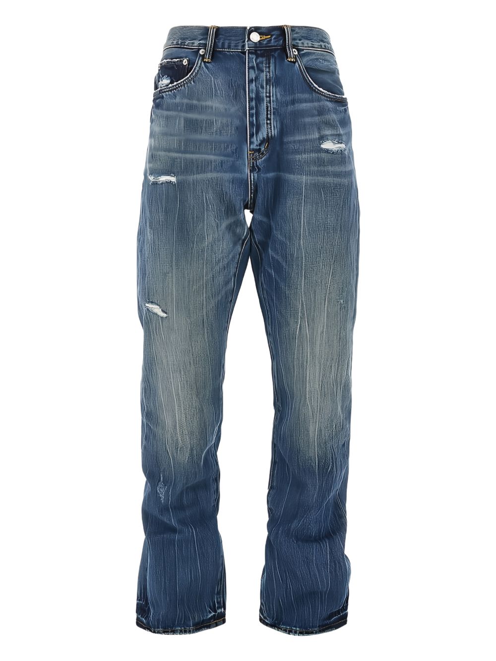 Jeans in cotone effetto consumato P011STKI526 DKINDIGO PURPLE BRAND 