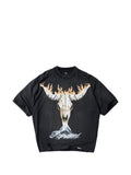 T-shirt con stampa teschio