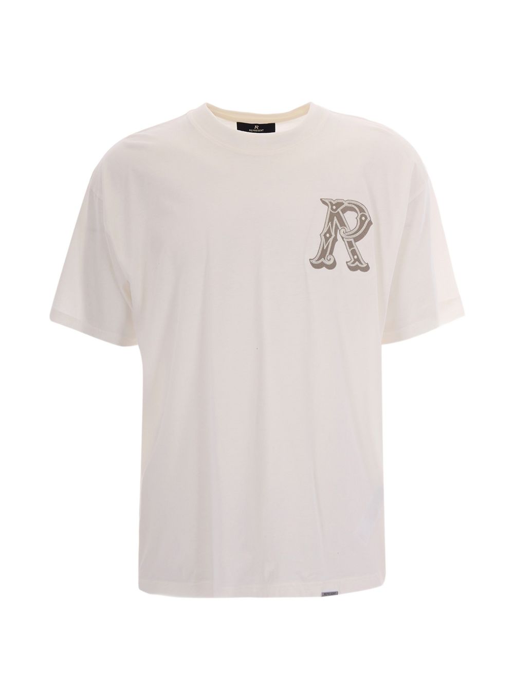 T-shirt in cotone con ricamo lettera MLM100595 072 REPRESENT 