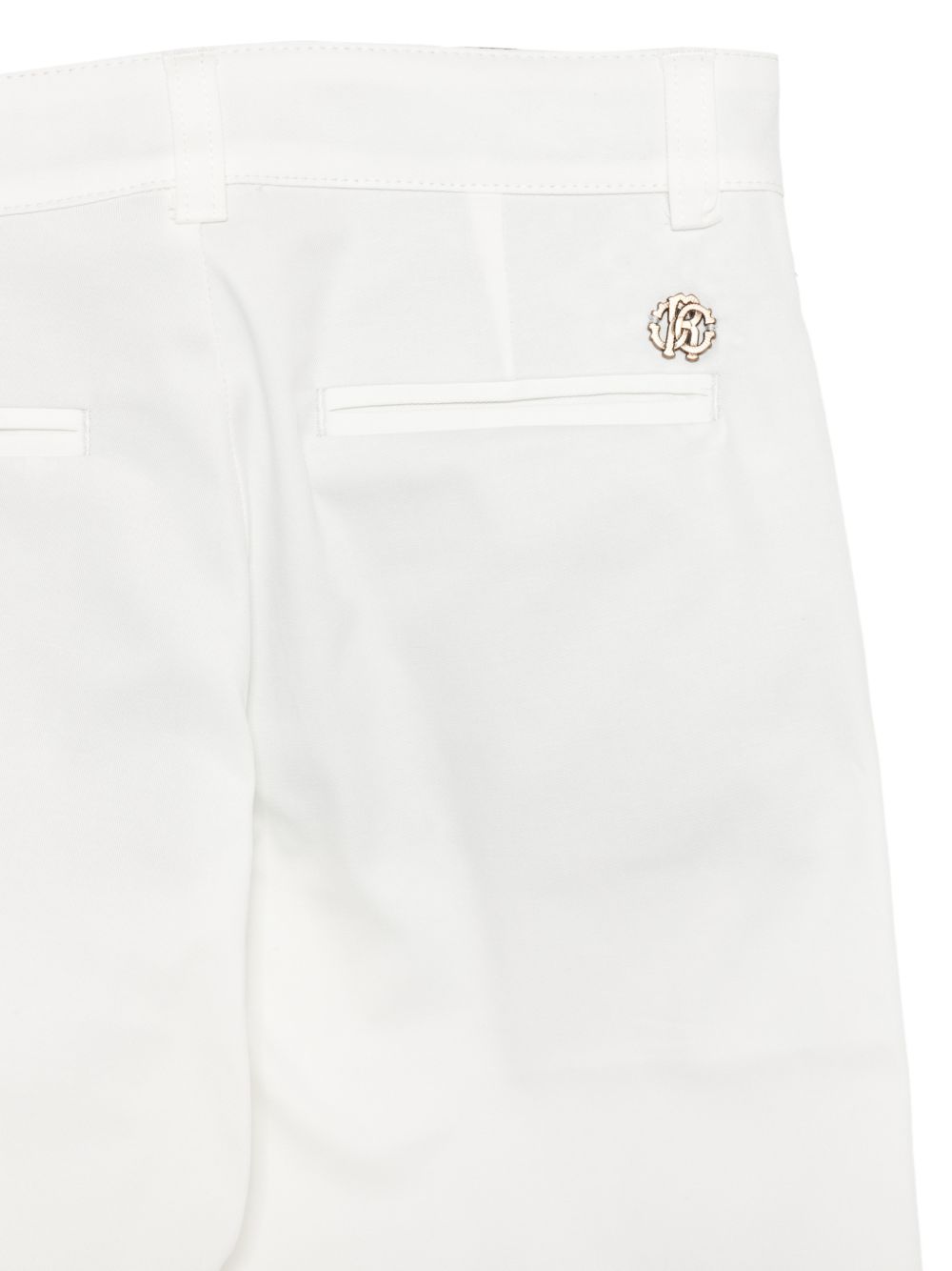 Pantaloni con risvolto CBP26002PA WHITE ROBERTO CAVALLI  JUNIOR 