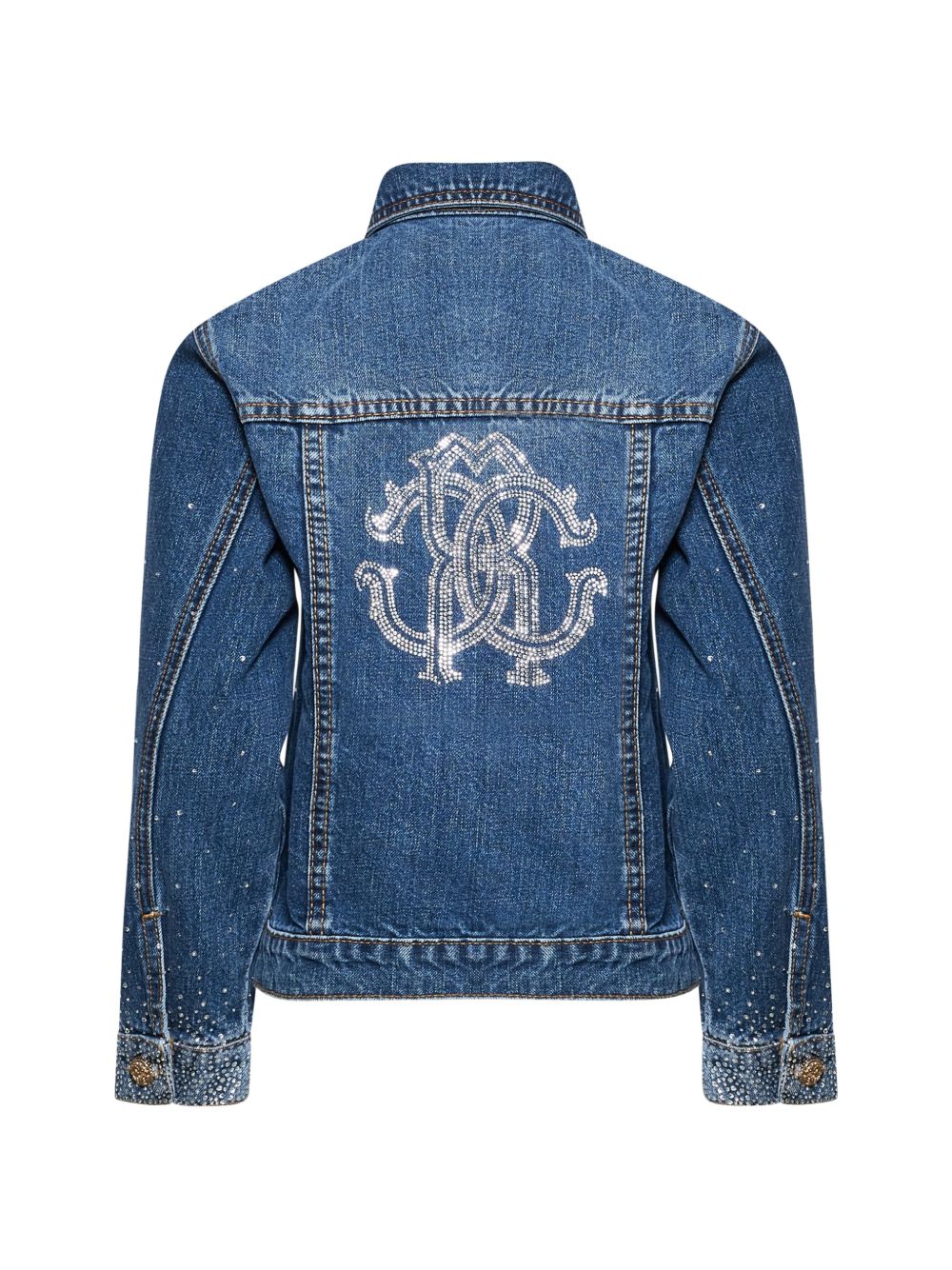 Giacca di jeans con borchie CGP26050GB DENIMBLUE ROBERTO CAVALLI  JUNIOR 