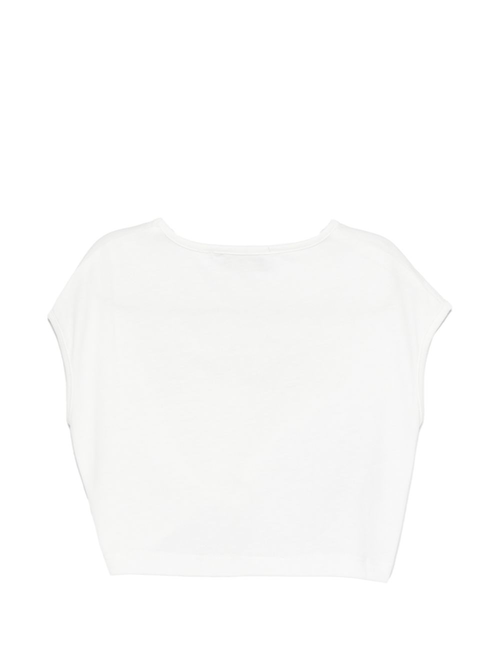 T-shirt con nodo frontale CGP26081TS WHITE ROBERTO CAVALLI  JUNIOR 