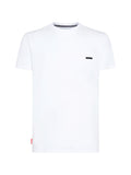 T-shirt girocollo con tasca sul petto