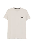 T-shirt in cotone girocollo con taschino