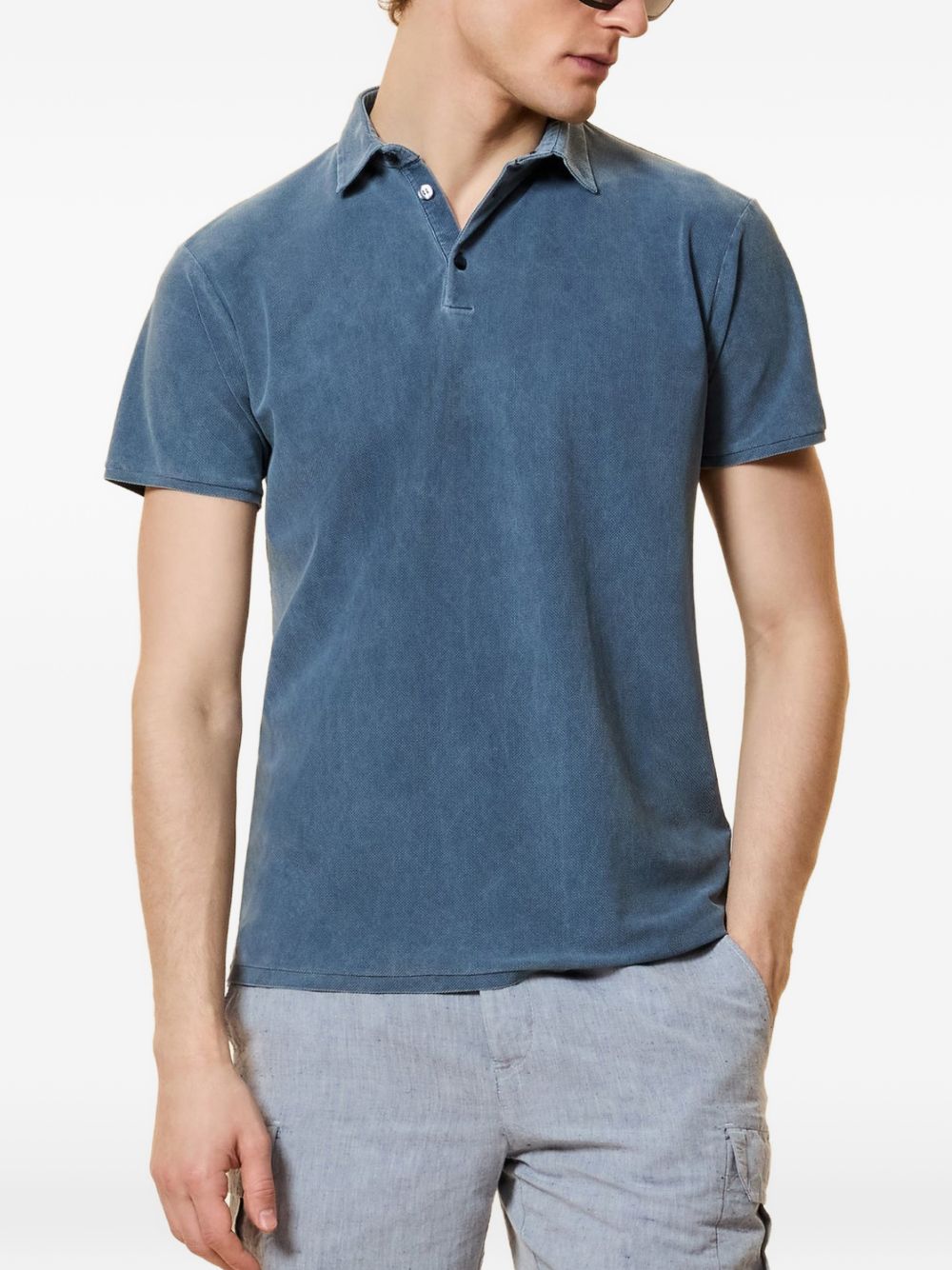 Polo a maniche corte con dettaglio applicato 26219 60 RRD 
