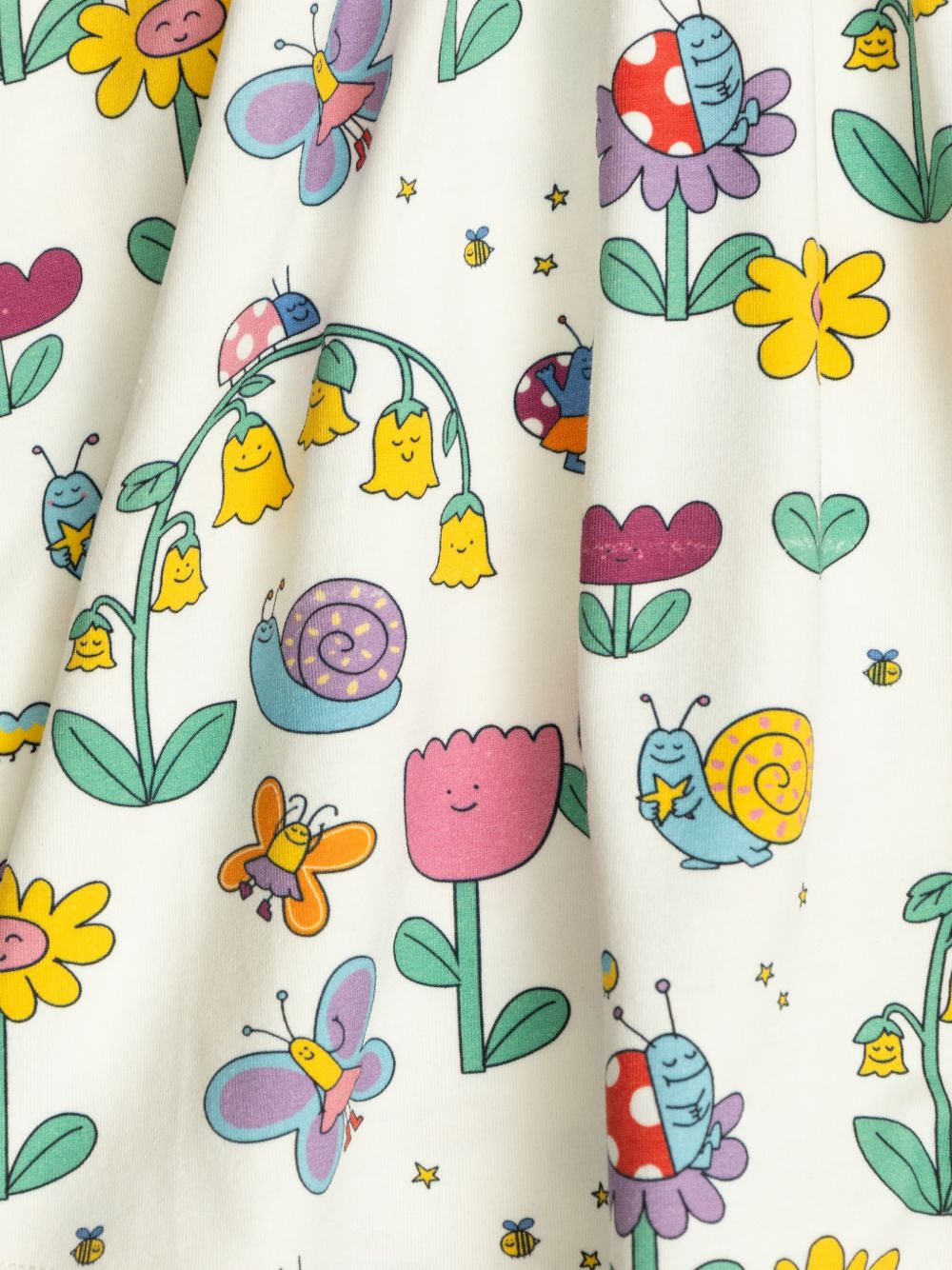 Abito con volant e stampa floreale TY1011Z3574 101MC STELLA MCCARTNEY KIDS 