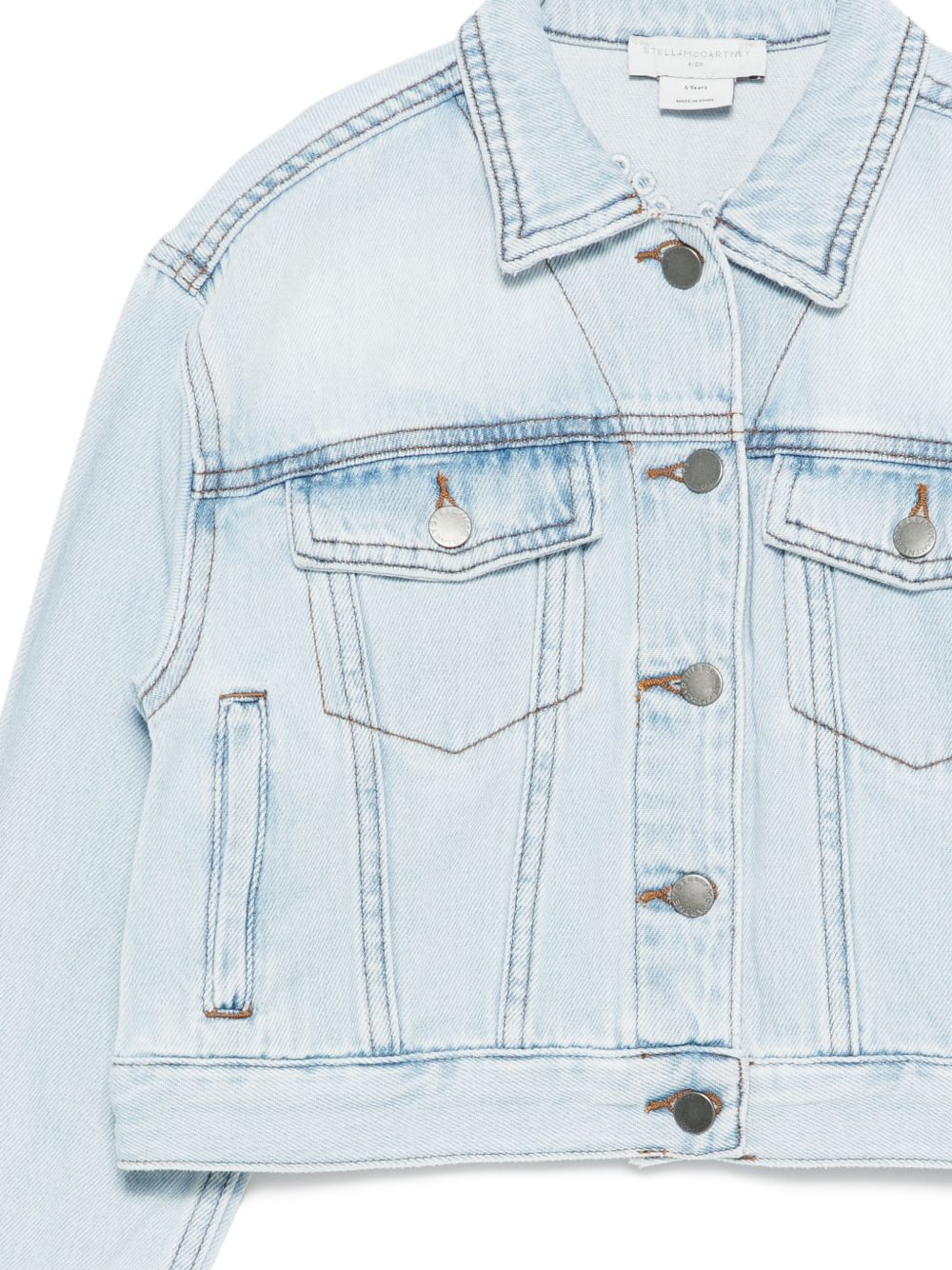 Giacca di jeans con bottoni metallici TY2A67Z0746 600 STELLA MCCARTNEY KIDS 