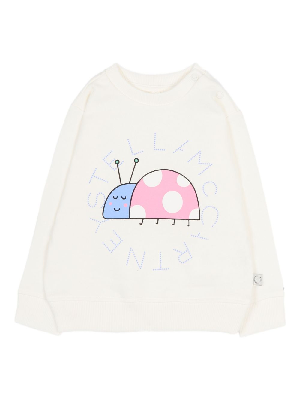 Maglia a maniche lunghe con coccinella TY4010Z0499 101 STELLA MCCARTNEY KIDS 