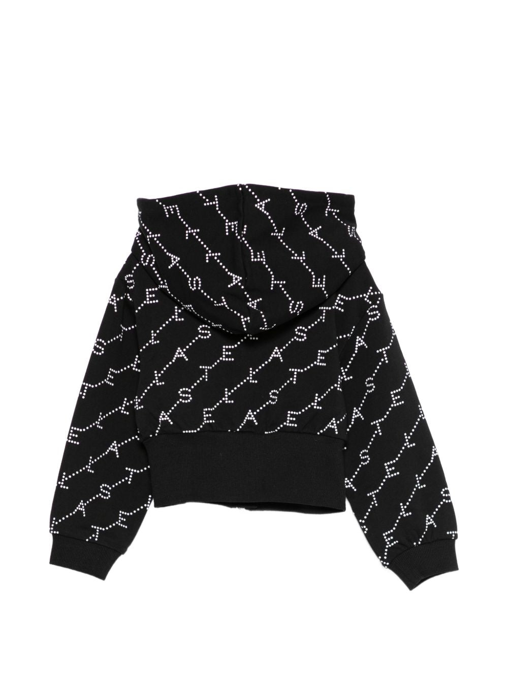 Felpa con zip e cappuccio con borchie TY4B50Z3477 930BC STELLA MCCARTNEY KIDS 