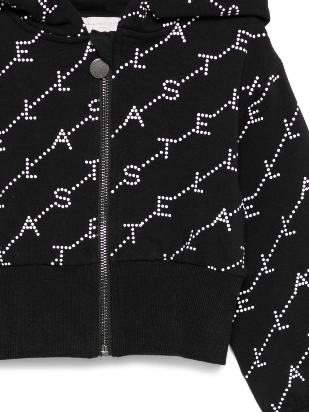 Felpa con zip e cappuccio con borchie TY4B50Z3477 930BC STELLA MCCARTNEY KIDS 