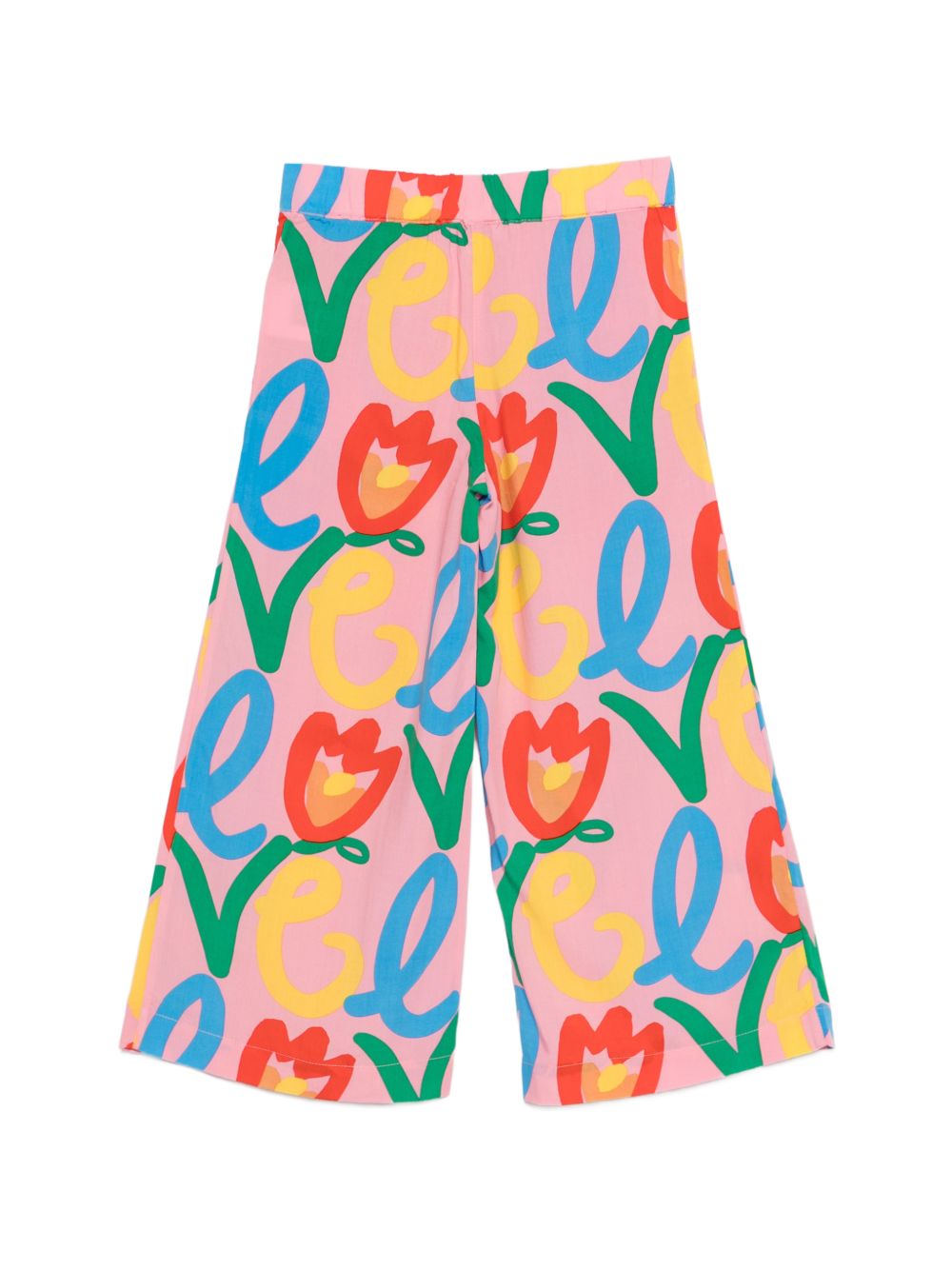 Pantaloni palazzo a fiori a vita alta TY6C50Z3437 509MC STELLA MCCARTNEY KIDS 