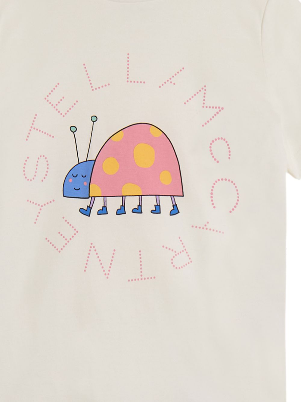 T-shirt stampa coccinella TY8A01Z0434 101 STELLA MCCARTNEY KIDS 
