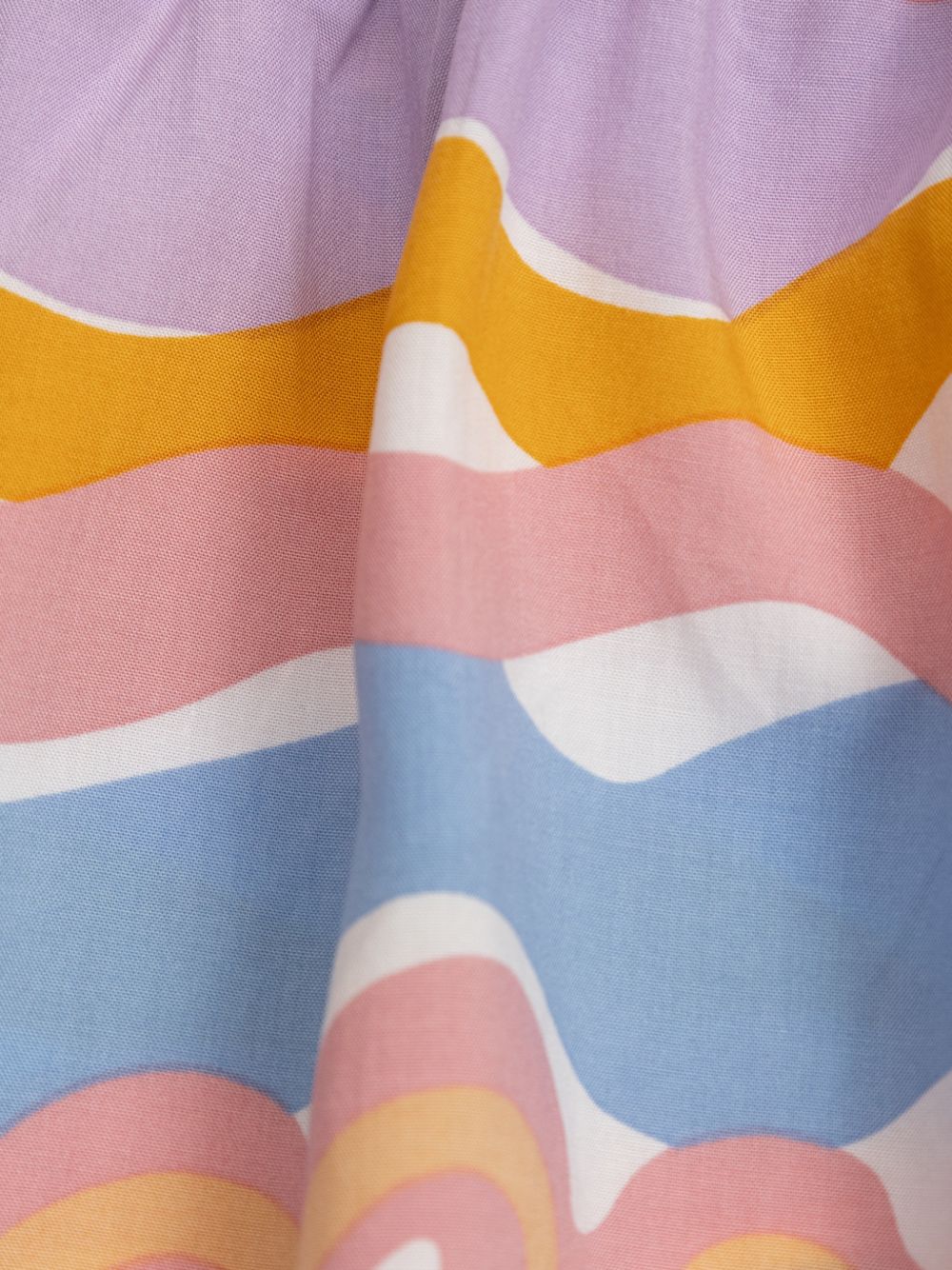 T-shirt con rouches multicolor TY8A71Z0434 100 STELLA MCCARTNEY KIDS 