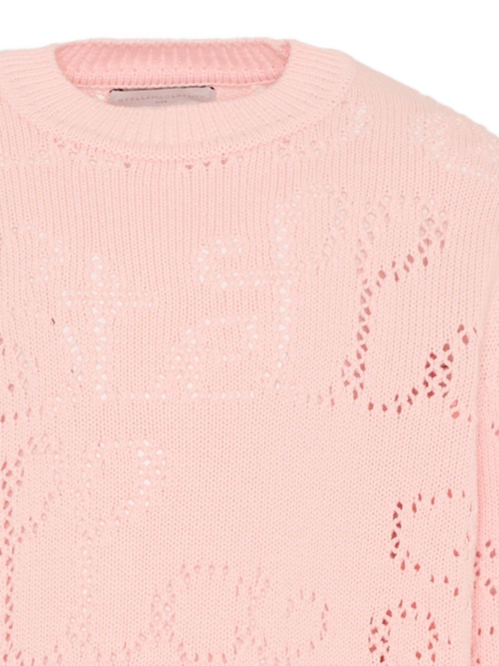 Maglia in cotone organico a trafori TY9A70Z1876 51R STELLA MCCARTNEY KIDS 