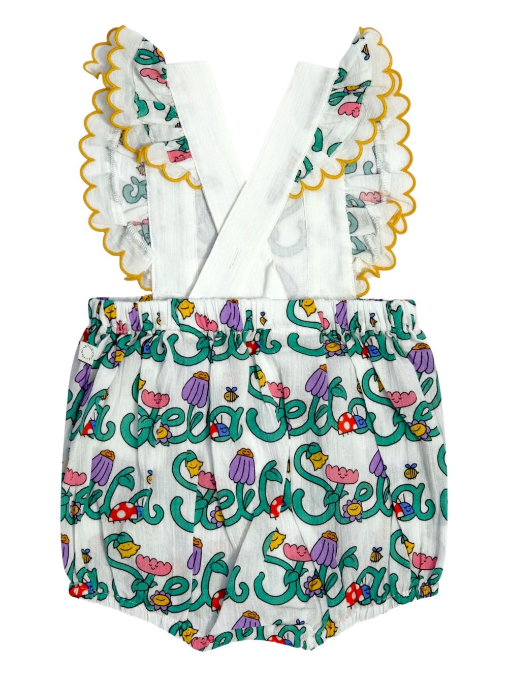 Tutina con balze e stampa floreale TYA001Z3599 101MC STELLA MCCARTNEY KIDS 