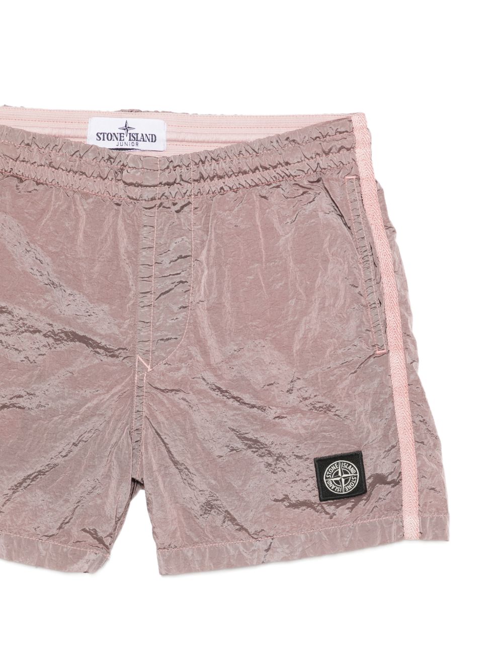 Bermuda color cipria con fasce laterali L1S16B100002S0043 V008D STONE ISLAND KIDS 