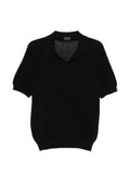 Polo in maglia scollo a V