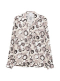 Camicia in viscosa a stampa cerchi