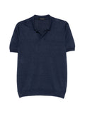 Polo in maglia scollo a V