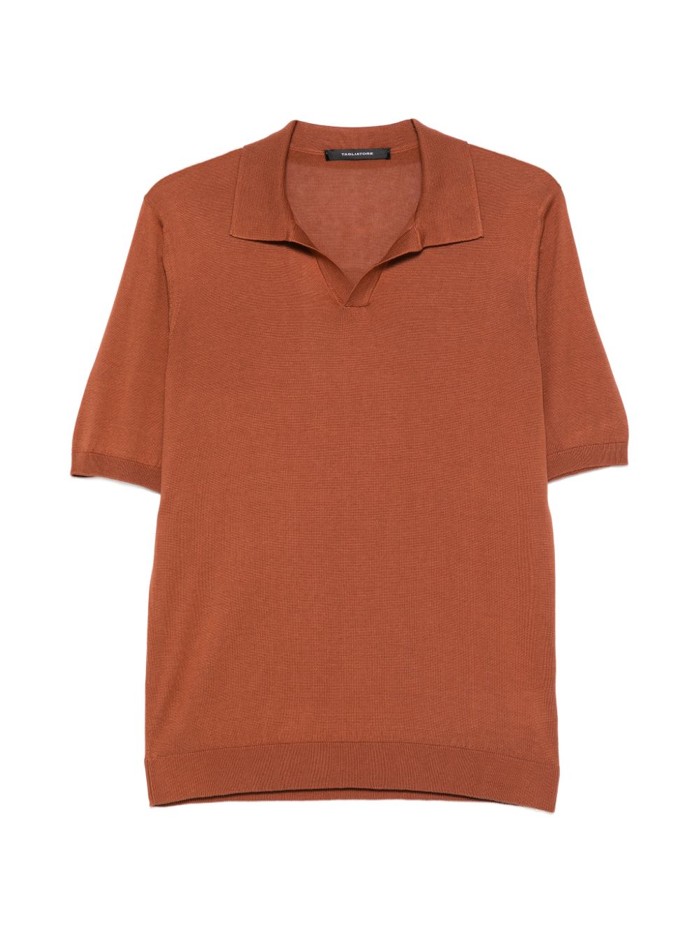 Polo in maglia terracotta scollo aperto KEITHGSE2603 161 TAGLIATORE 