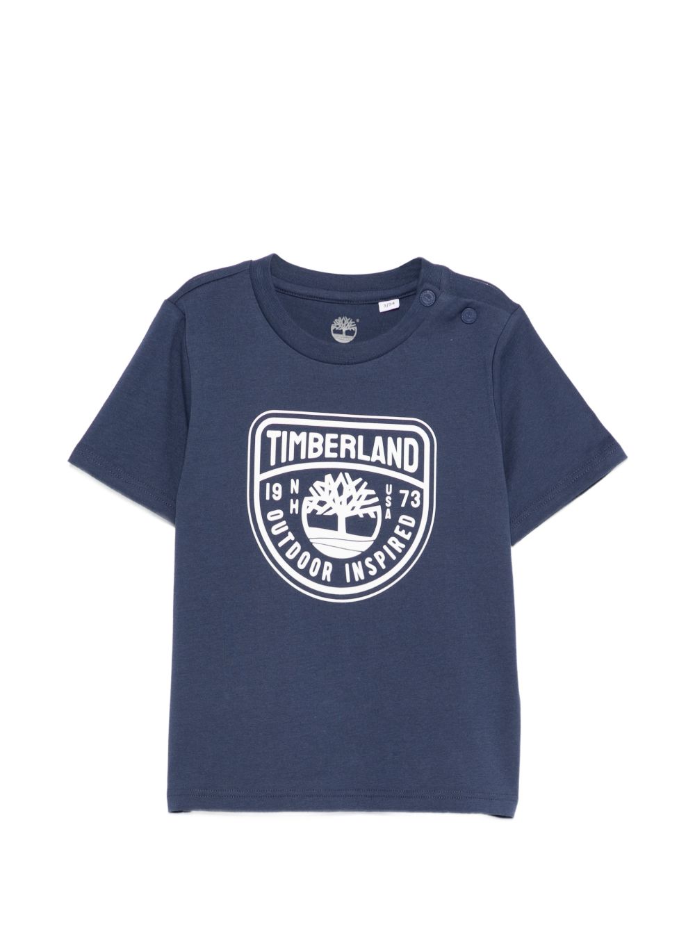 T-shirt in cotone organico con bottoni automatici T60854 805 TIMBERLAND KIDS 
