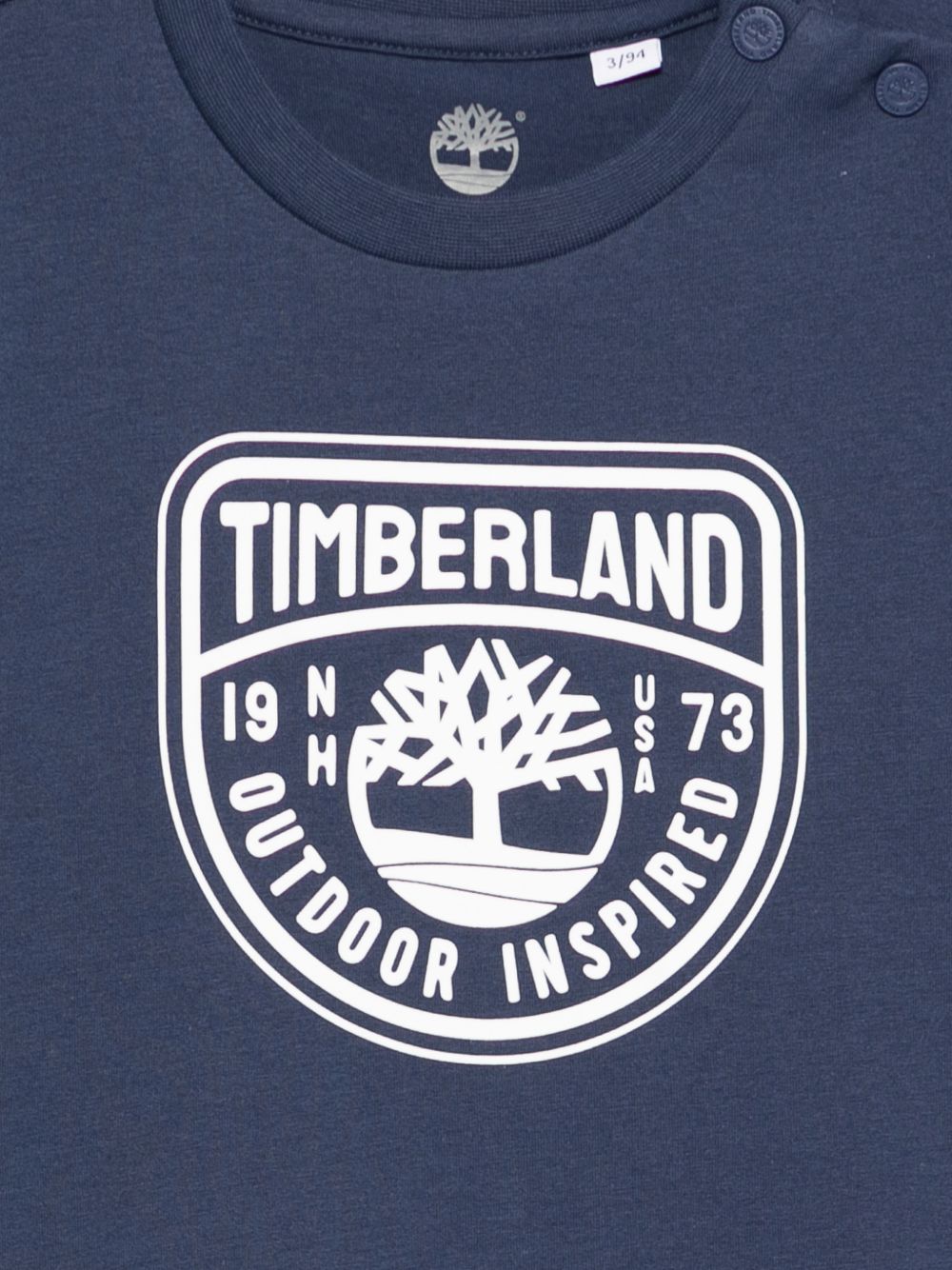 T-shirt in cotone organico con bottoni automatici T60854 805 TIMBERLAND KIDS 