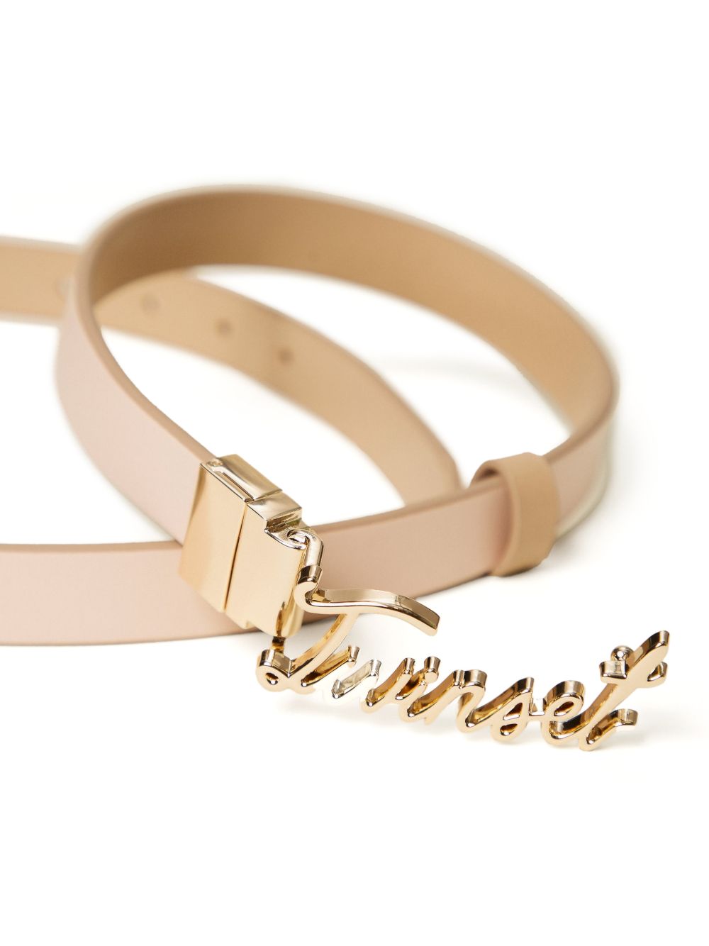 Cintura sottile con scritta dorata 261TA4160 13344 TWINSET 