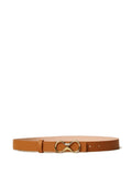 Cintura in pelle con fibbia logo